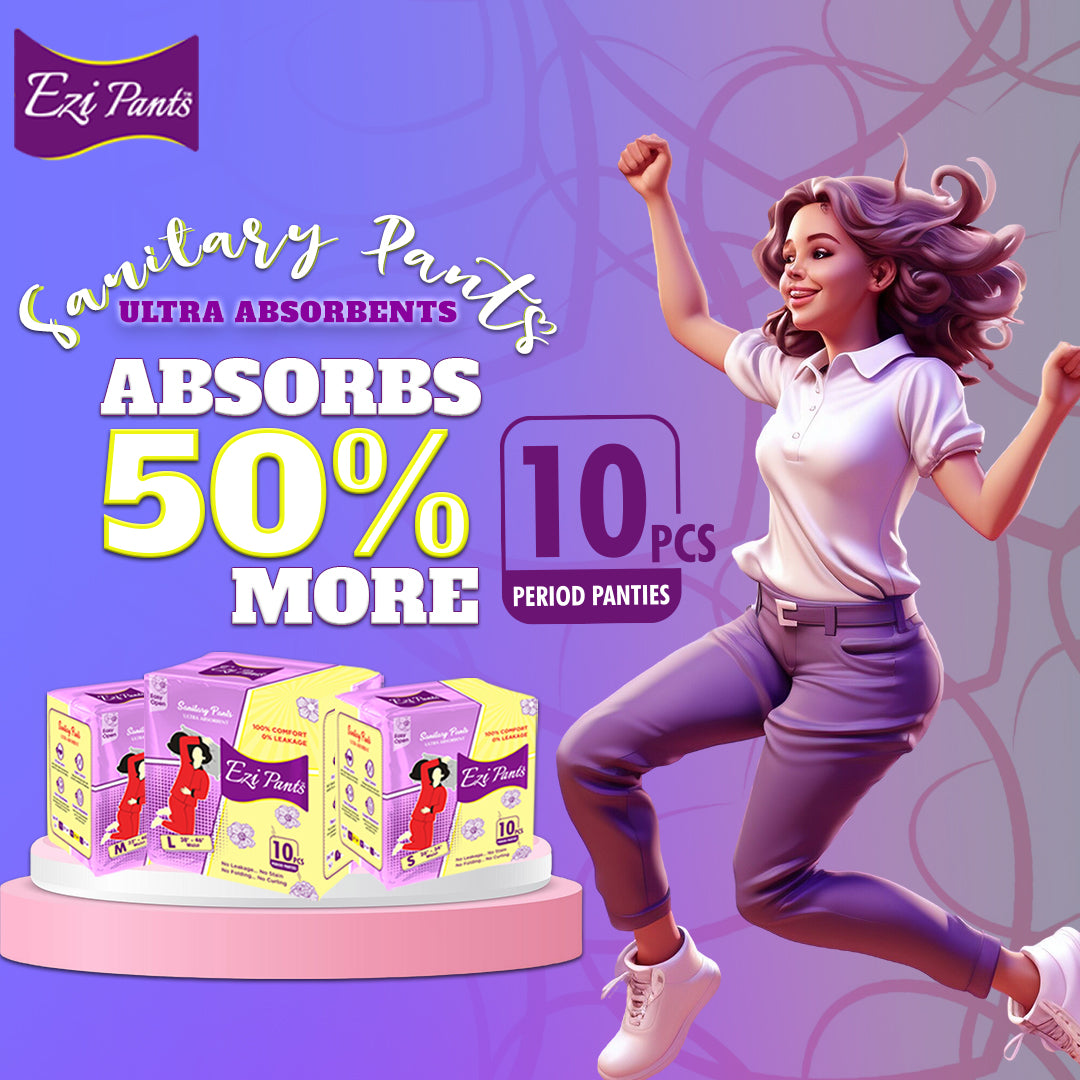 Ezi-Pants Sanitary Pants Ultra Absorbent Protection upto 12 hours
