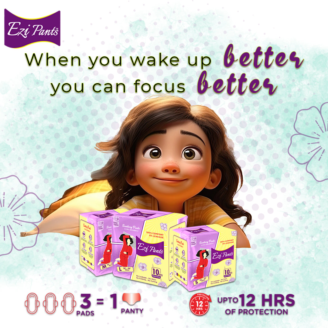 Ezi-Pants Sanitary Pants Ultra Absorbent Protection upto 12 hours
